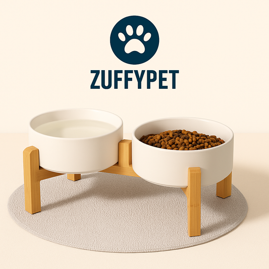 Zuffy's Elevated Ceramic Pet Bowls