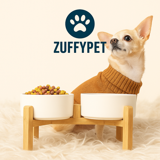 Zuffy's Elevated Ceramic Pet Bowls