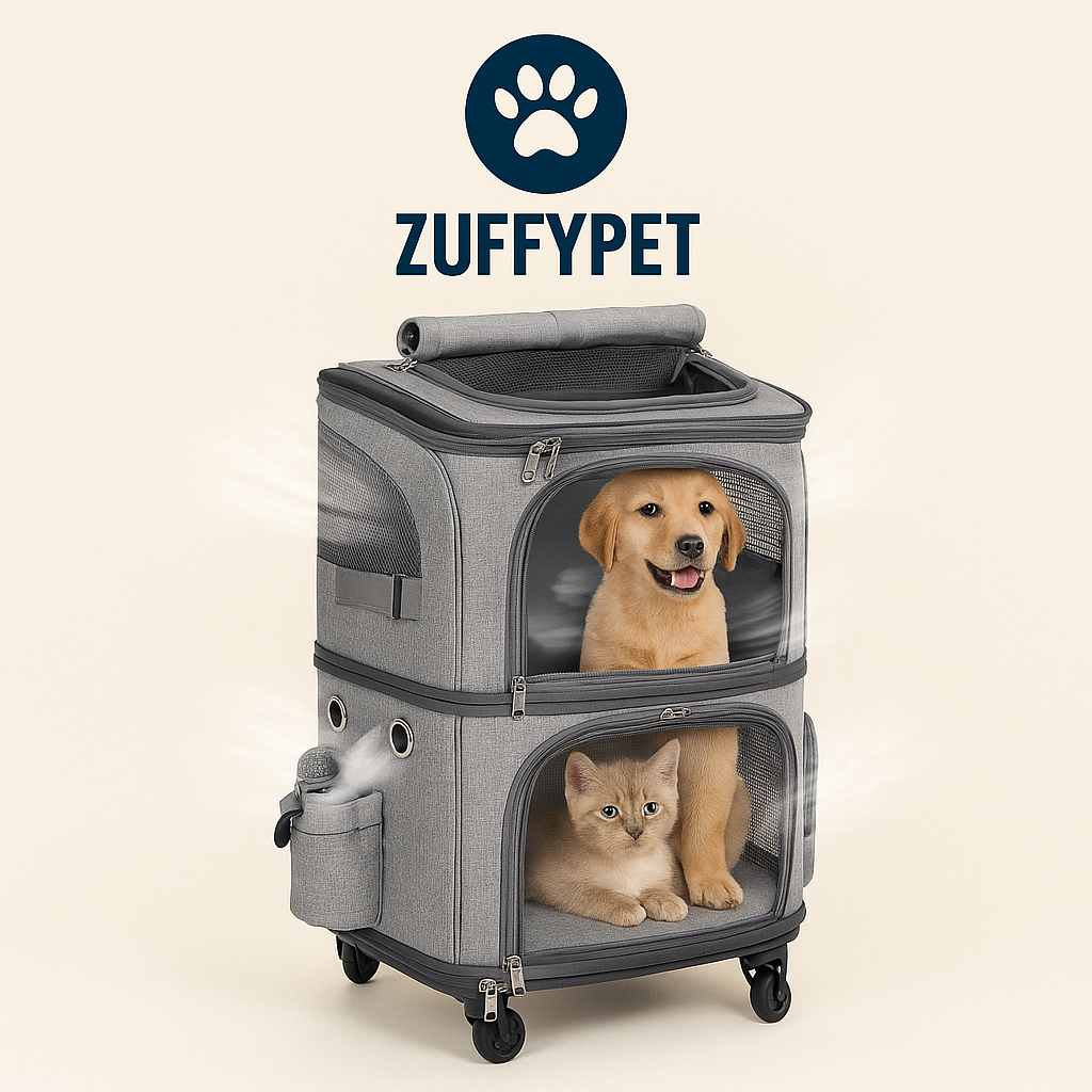 Zuffy’s 2-in-1 Pet Travel Carrier Backpack & Trolley