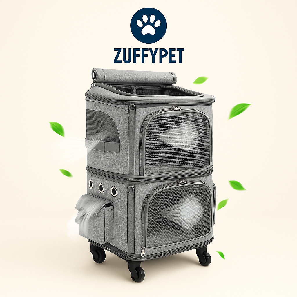 Zuffy’s 2-in-1 Pet Travel Carrier Backpack & Trolley