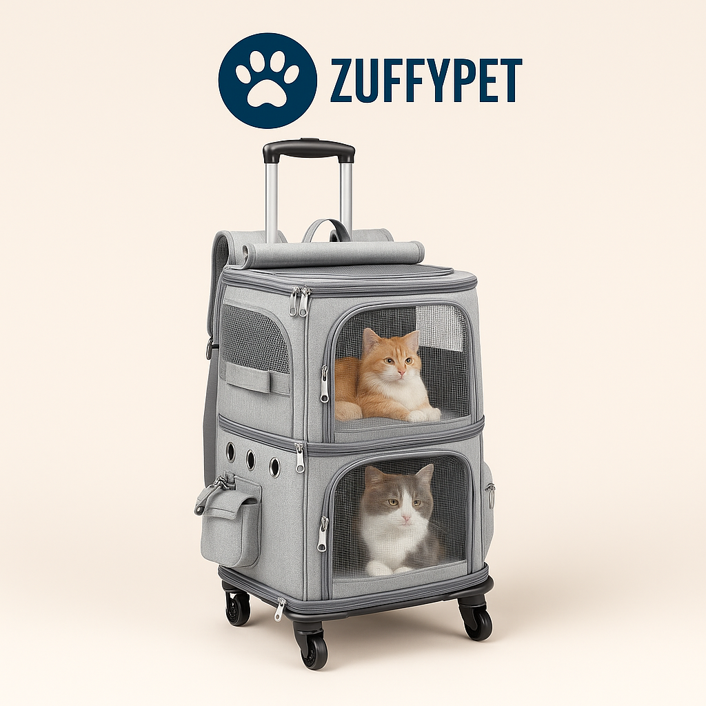 Zuffy’s 2-in-1 Pet Travel Carrier Backpack & Trolley