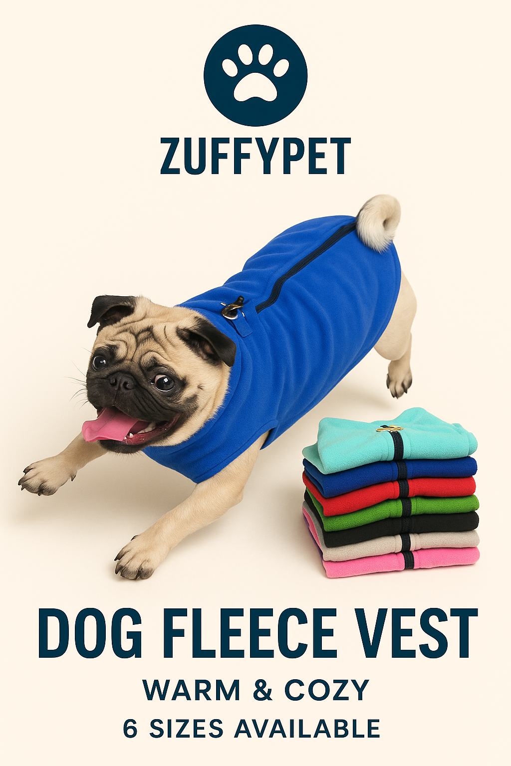 Zuffy's Fleece Dog Vest